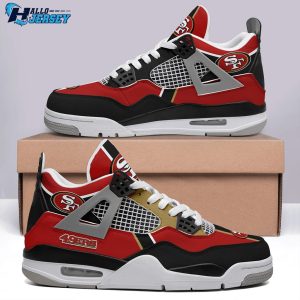 San Francisco 49ers Air Jordan 4 Sneakers 1