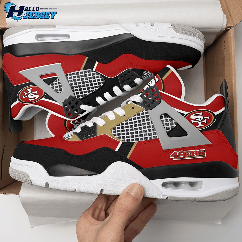 San Francisco 49ers Air Jordan 4 Sneakers