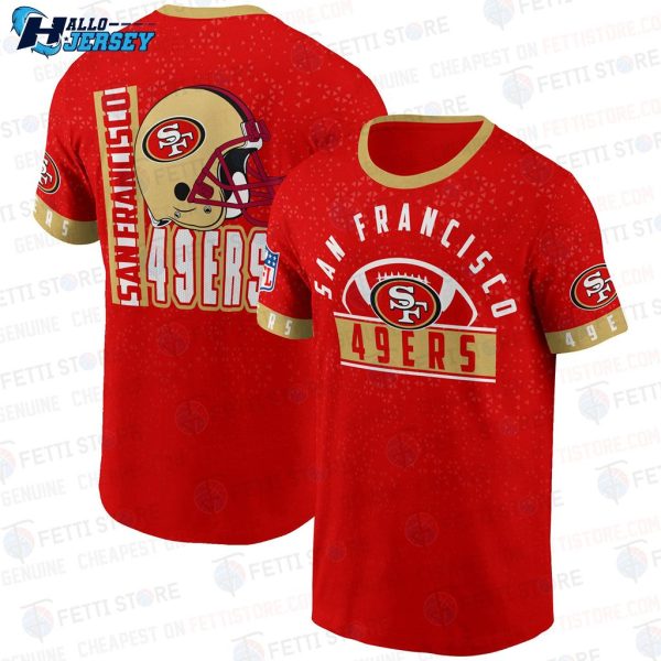 San Francisco 49ers American Football Leauge Pattern T Shirt