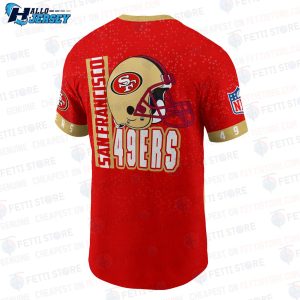 San Francisco 49ers American Football Leauge Pattern T Shirt