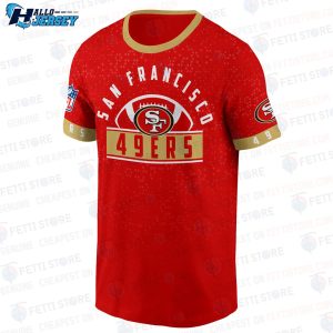 San Francisco 49ers American Football Leauge Pattern T Shirt 3