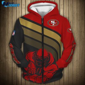 San Francisco 49ers Champ Logo Team Us Style All Over Print Hoodie