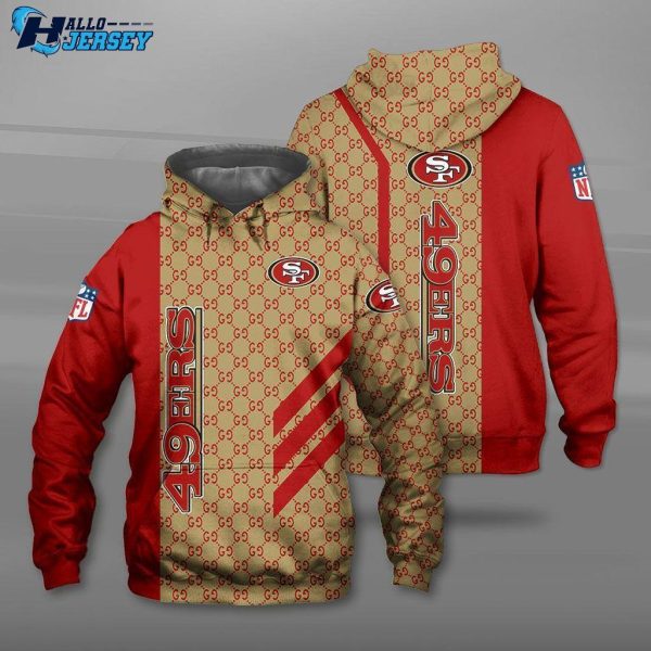 San Francisco 49ers Champ Nfl Team Football All Over Print Hoodie