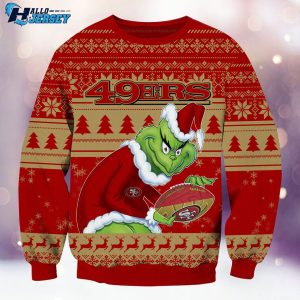 San Francisco 49ers Christmas Grinch Nfl Gear Ugly Sweater