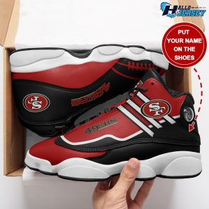 San Francisco 49ers Custom Name Air Jordan 13 Sneakers 1