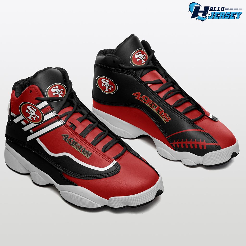 San Francisco 49ers Custom Name Air Jordan 13 Sneakers