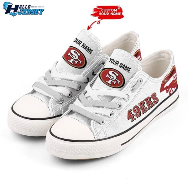 San Francisco 49ers Custome Name New Low Top Shoes, San Francisco 49ers Gifts For Him