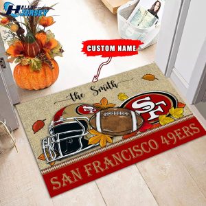 San Francisco 49ers Football Fall Nfl Doormat 3