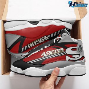 San Francisco 49ers Football Team Footwear Air Jordan 13 Nfl Sneakers 3