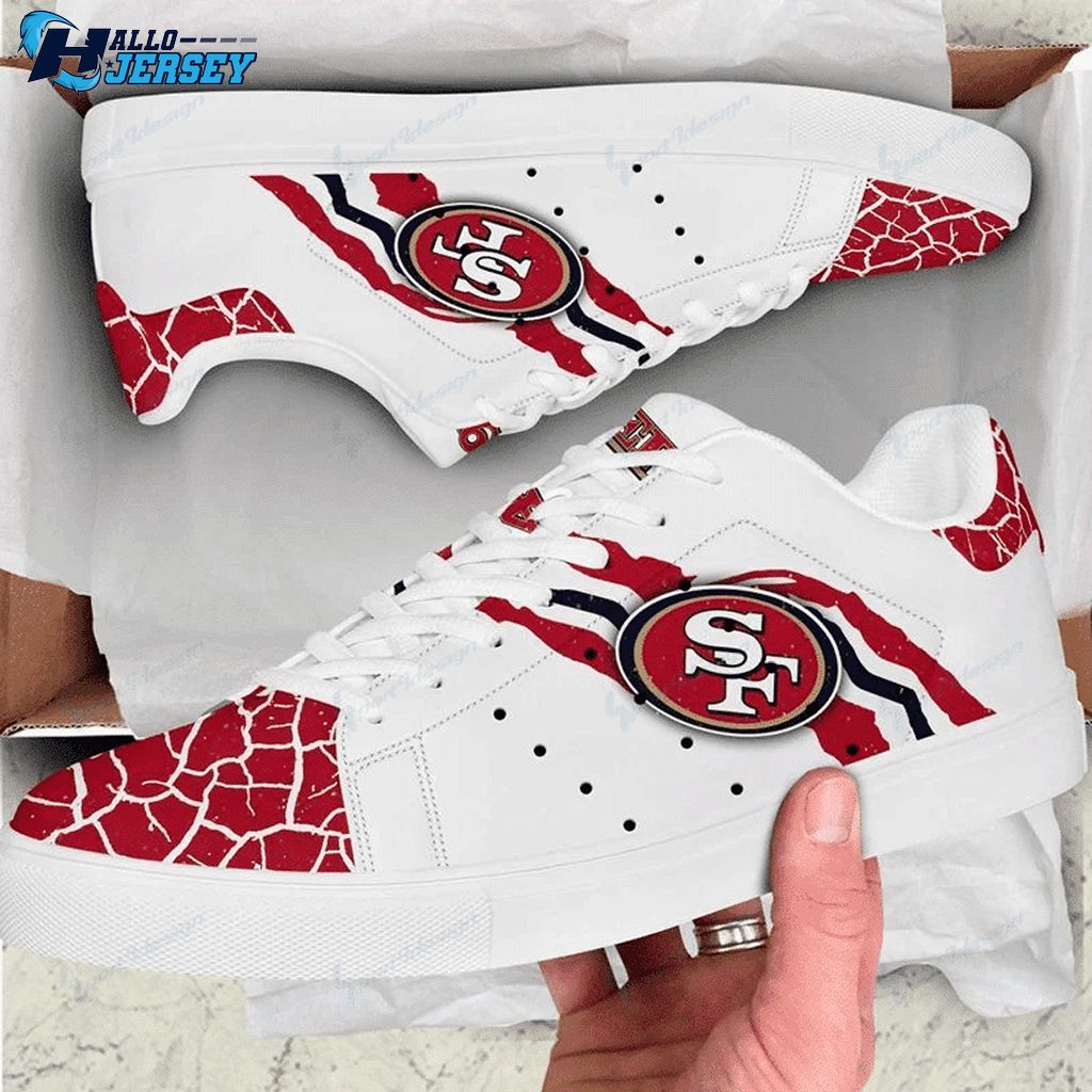 San Francisco 49ers Footwear Football Gift For Fans Stan Smith Nfl Sneakers