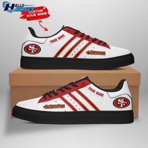 San Francisco 49ers Footwear Style Custom Stan Smith Nfl Sneakers 4