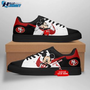 San Francisco 49ers Footwear Us Style Custom Stan Smith Nfl Sneakers 3