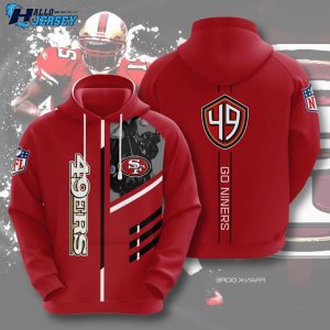 San Francisco 49ers Gear Champ Style All Over Print Hoodie