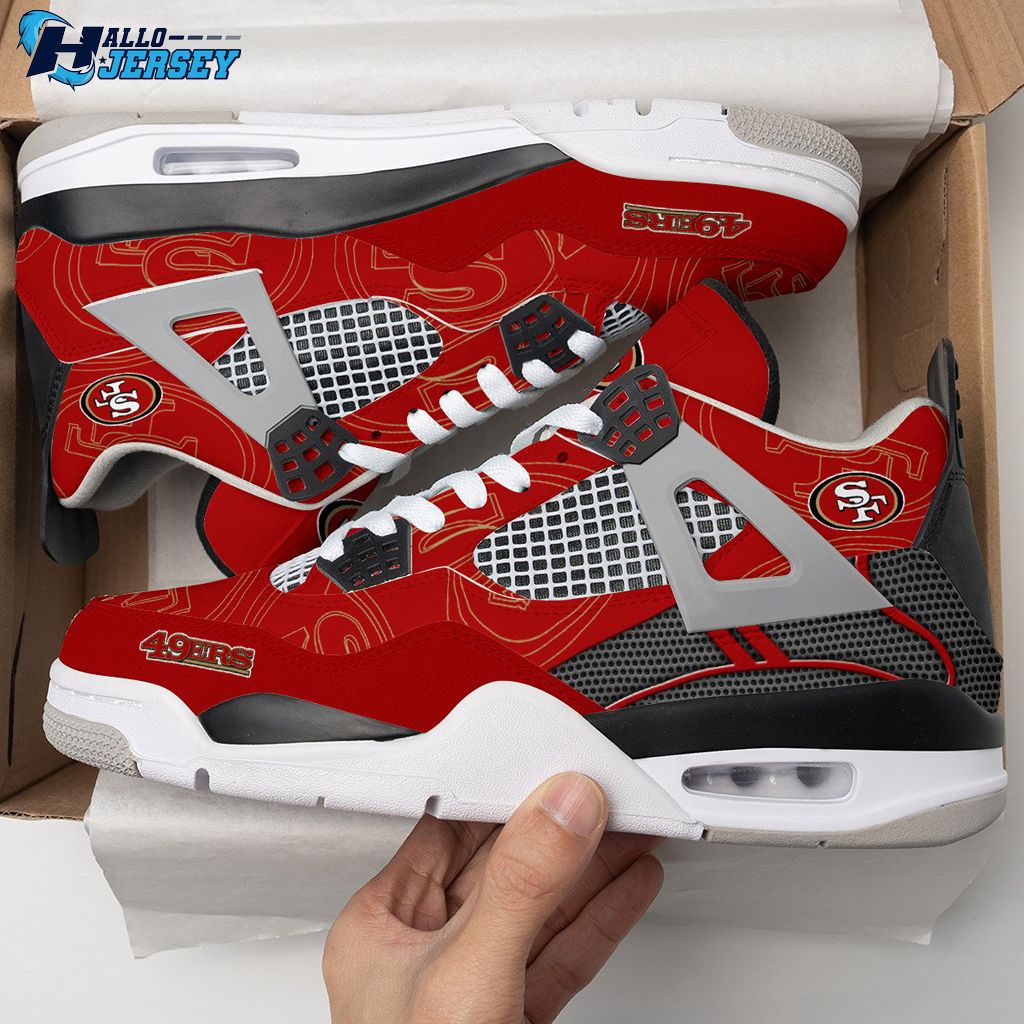 San Francisco 49ers Gift For Fans Footwear Air Jordan 4 Nfl Sneakers