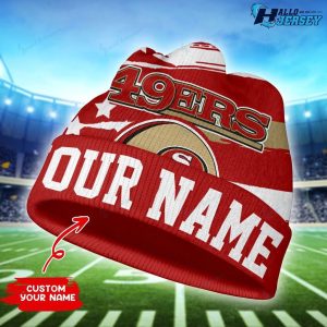 San Francisco 49ers Gifts For Football Fan Personalized Wool Beanie