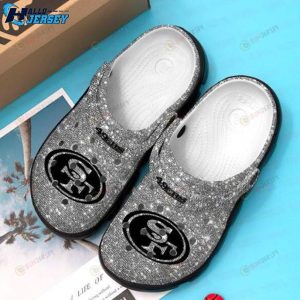 San Francisco 49ers Glitter Crocband Comfortable Water Shoes Crocs