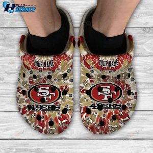 San Francisco 49ers Grateful Dead Custom Personalized Crocs