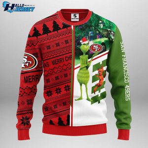 San Francisco 49ers Grinch Scooby-Doo Christmas Ugly Sweater