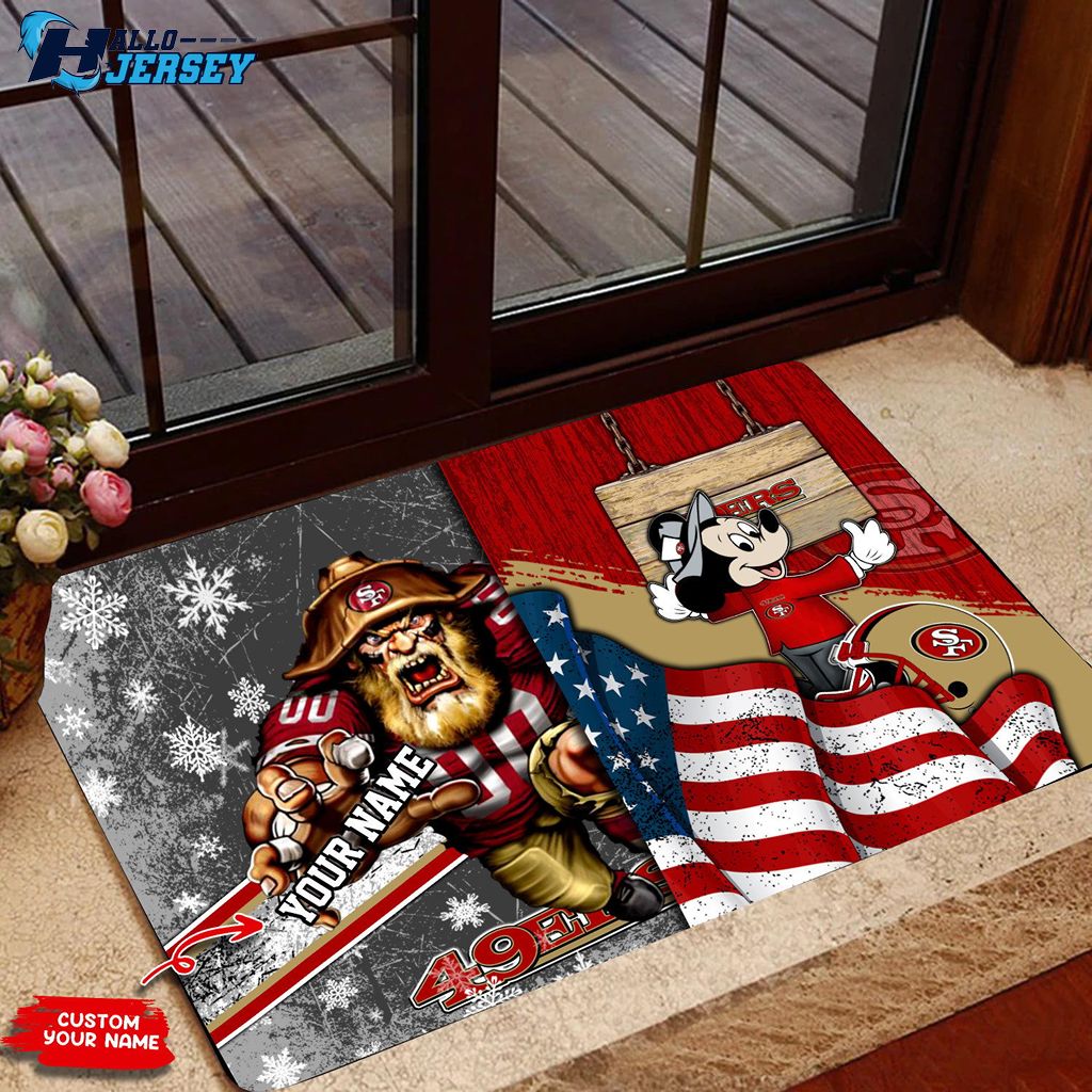 San Francisco 49ers Home Decor Gift For Fans Nfl Doormat