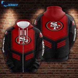 San Francisco 49ers Logo Team Nfl Gear All Over Print Hoodie