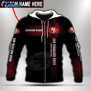 San Francisco 49ers Champ Nfl Football Gear Custom Name Hoodie