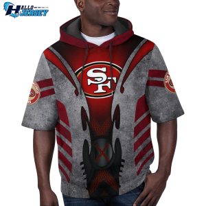 San Francisco 49ers Nfl Football Gear Champ Short Sleeve Hoodie