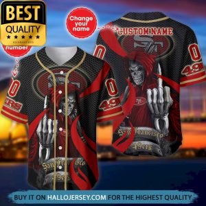 San Francisco 49ers Nfl Gear The Reaper Baseball Jersey