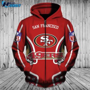 San Francisco 49ers Nfl Team Us Style All Over Print Hoodie