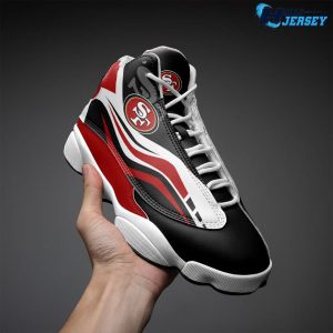 San Francisco 49ers Nice Gift Logo Footwear Air Jordan 13 Nfl Sneakers 4