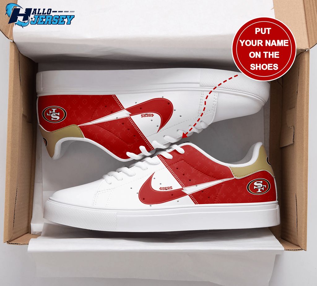 San Francisco 49ers Personalized Gift For Fans Stan Smith Nfl Sneakers