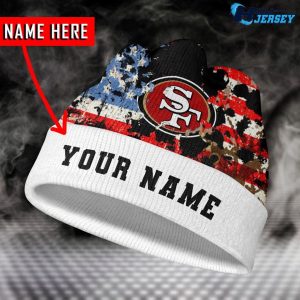 San Francisco 49ers Personalized Logo Team Nfl Wool Beanie