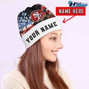 San Francisco 49ers Personalized Logo Team Nfl Wool Beanie