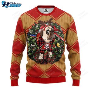 San Francisco 49ers Pub Dog Nfl Gear Christmas Ugly Sweater