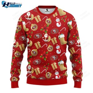 San Francisco 49ers Santa Claus Snowman Nfl Gear Ugly Sweater