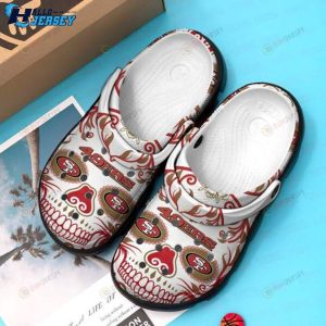 San Francisco 49ers Skull Comfortable Water Shoes Crocs