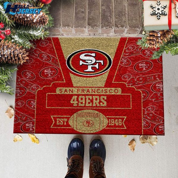San Francisco 49ers Us Decor Indoor Nfl Doormat