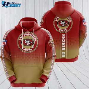 San Francisco 49ers Us Style Football Champ Gear All Over Print Hoodie