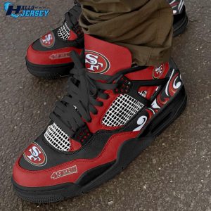 San Francisco 49ers Us Style Football Team Air Jordan 4 Nfl Sneakers 2