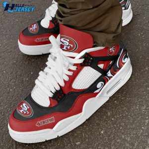 San Francisco 49ers Us Style Football Team Air Jordan 4 Nfl Sneakers 4