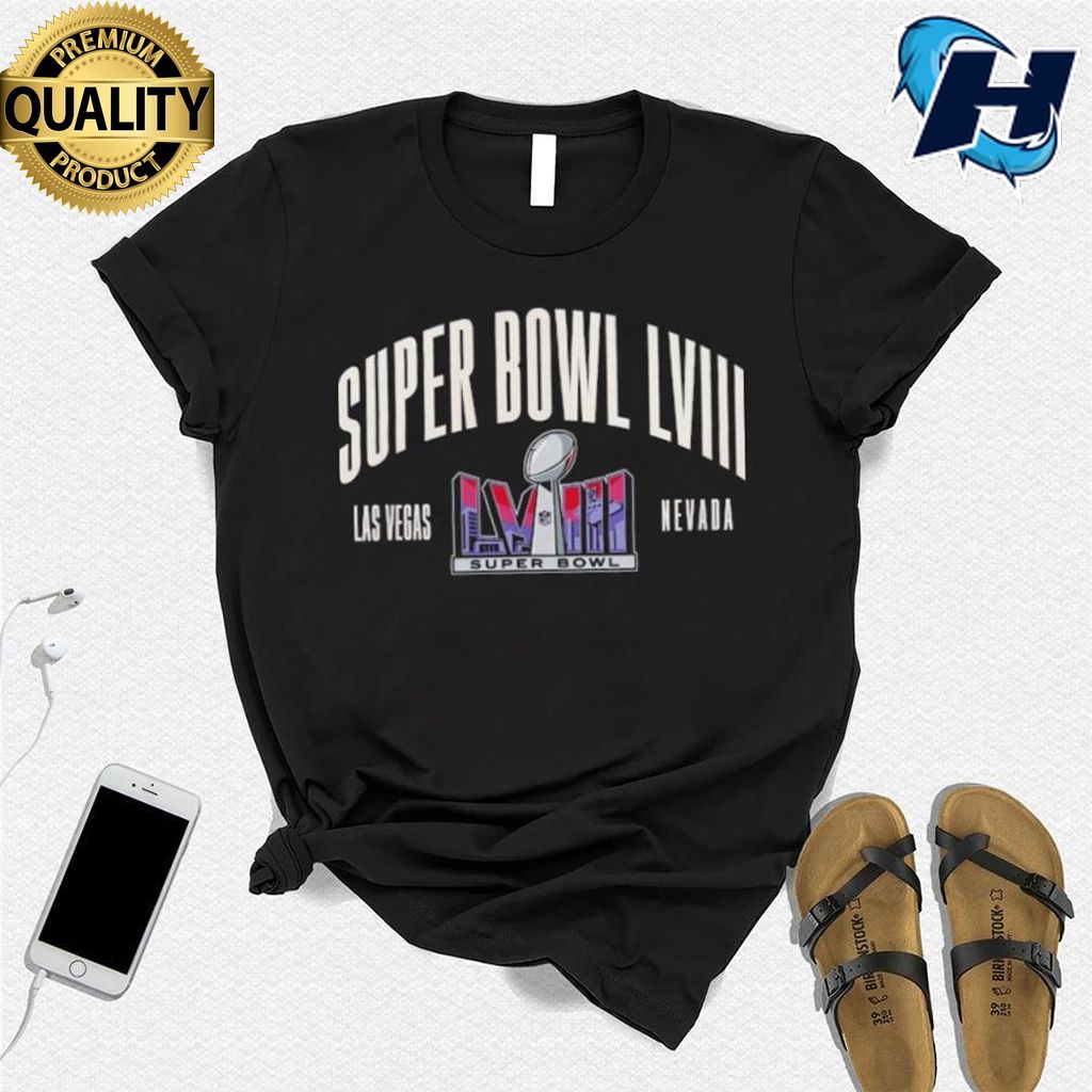Super Bowl Lviii Colorblocke Las Vegas Nevada Shirt