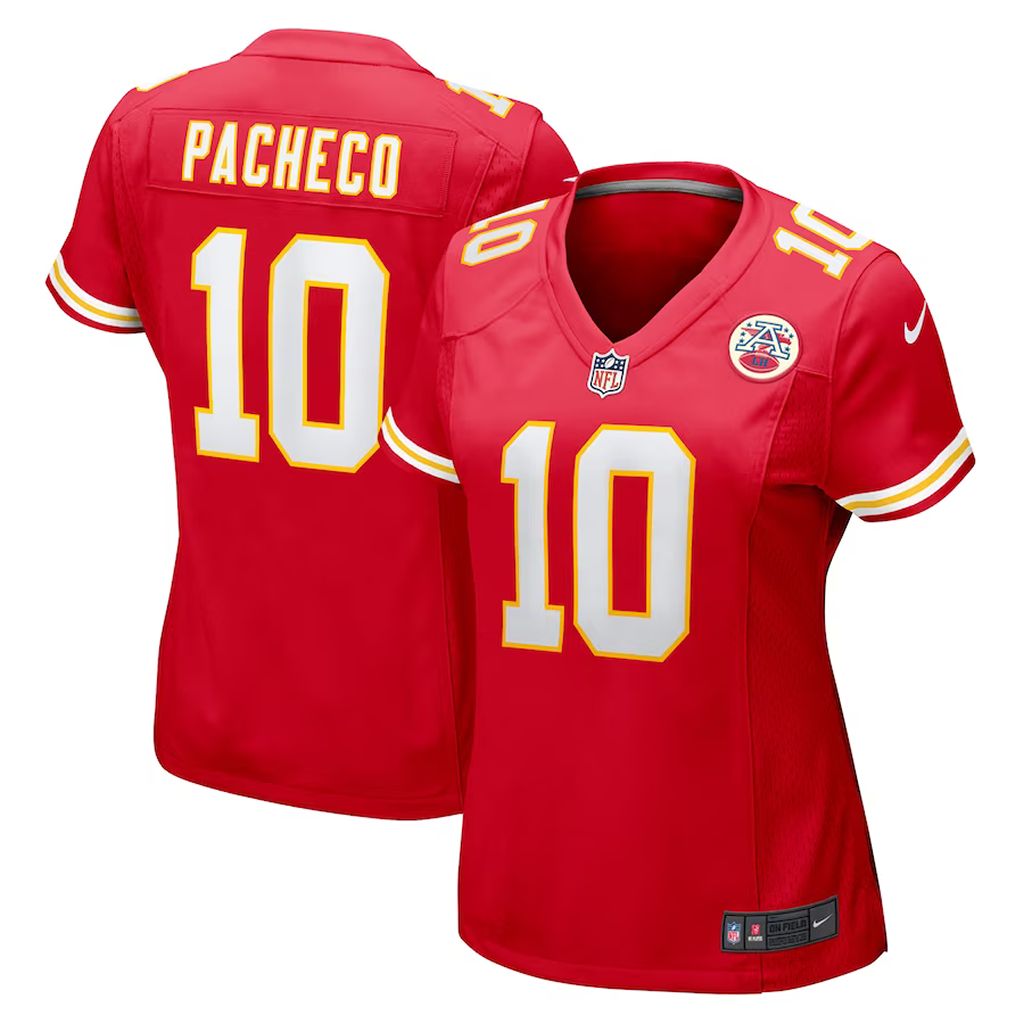 Women's Kansas City Chiefs Isiah Pacheco Game Player Jersey Red