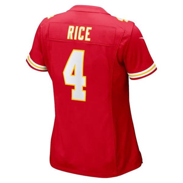 Women’s Kansas City Chiefs Rashee Rice Game Jersey Red
