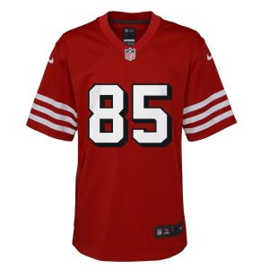 Youth San Francisco 49ers George Kittle Scarlet Game Jersey 2