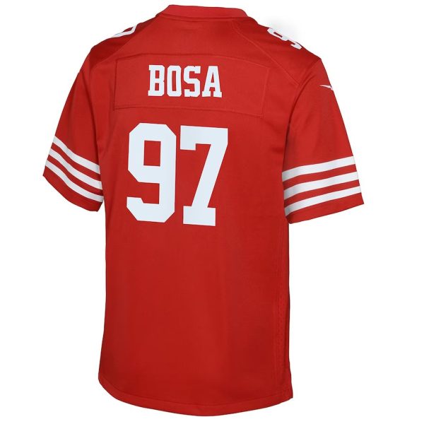 Youth San Francisco 49ers Nick Bosa Scarlet Game Jersey