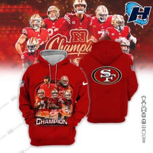 2023 NFC CHAMPIONS SF 49ers All Over Printed Hoodie 1