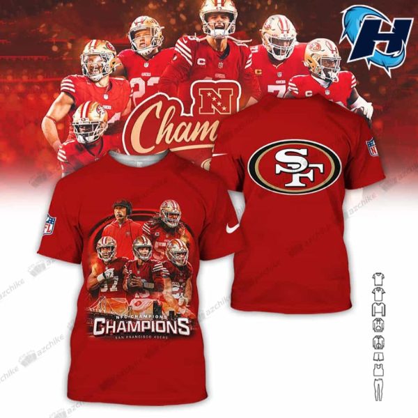 2023 NFC CHAMPIONS SF 49ers All Over Printed Hoodie