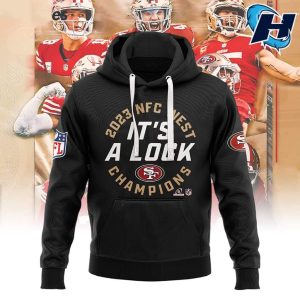 2023 NFC West Champions SF 49ers 3D Hoodie Its A Lock 2