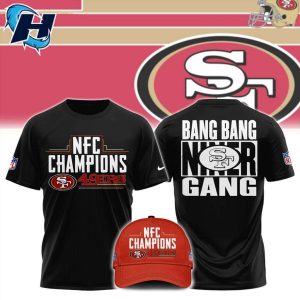 49ers 2023 NFC CHAMPIONS Bang Bang Niner Gang Shirt 1
