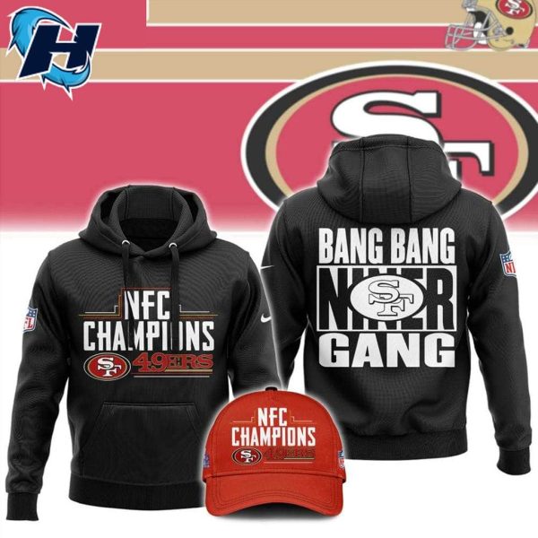 NFC CHAMPIONS 49ers 2023 Bang Bang Niner Gang Retro Shirt