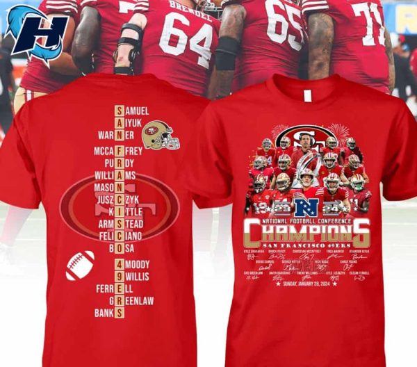 49ers 2024 NFC CHAMPIONS Signature Two-Sided Shirt